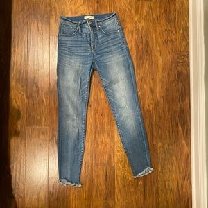 Madewell 10” High Rise Skinny Jeans size 26